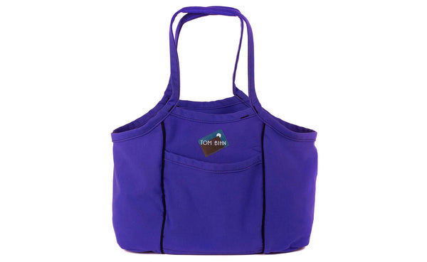 Front shot of the Organic Cotton Truck in Santa Cruz (electric purple).